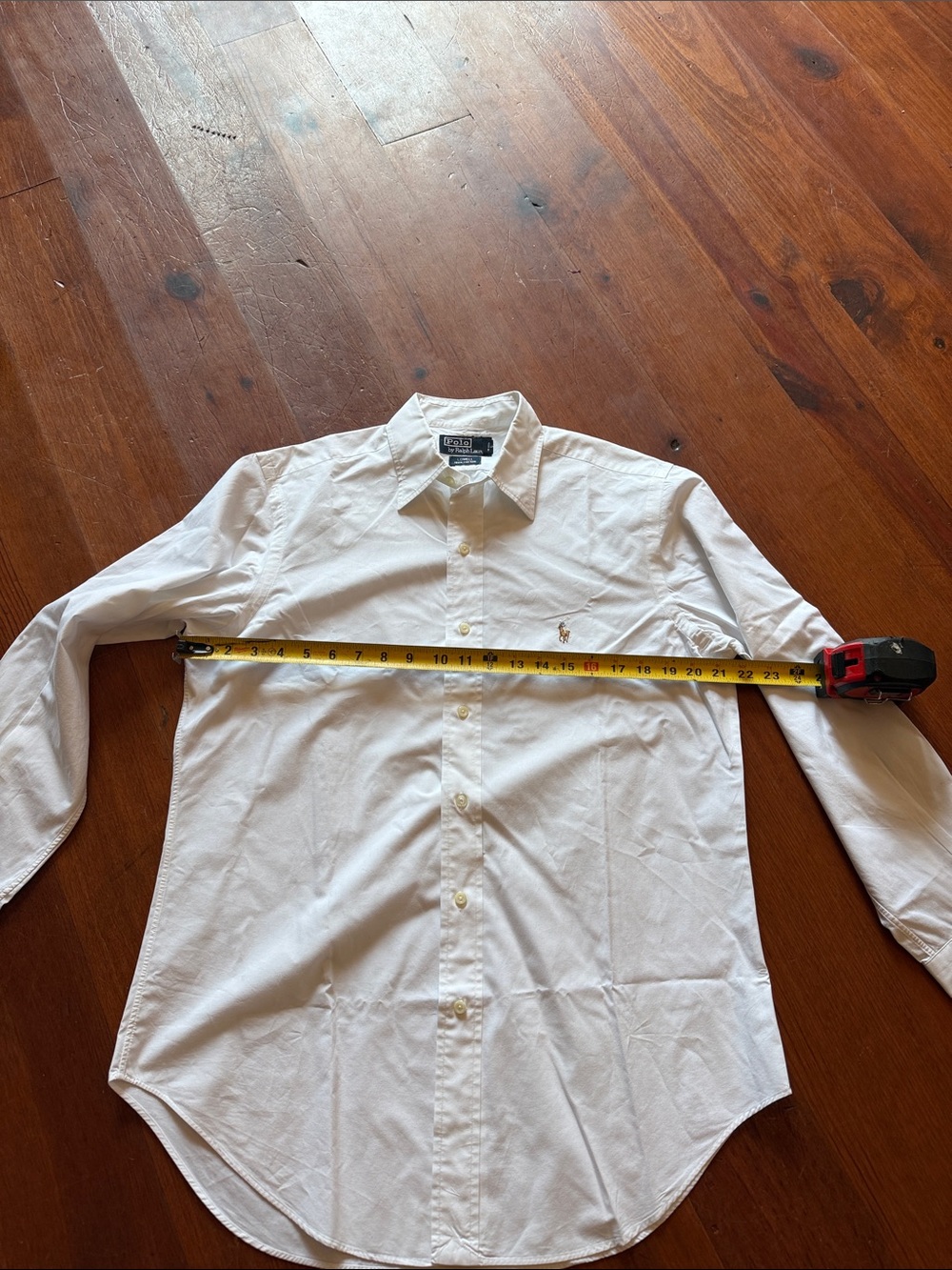 Polo by Ralph Lauren White Men's Button-Down Dress Shirt